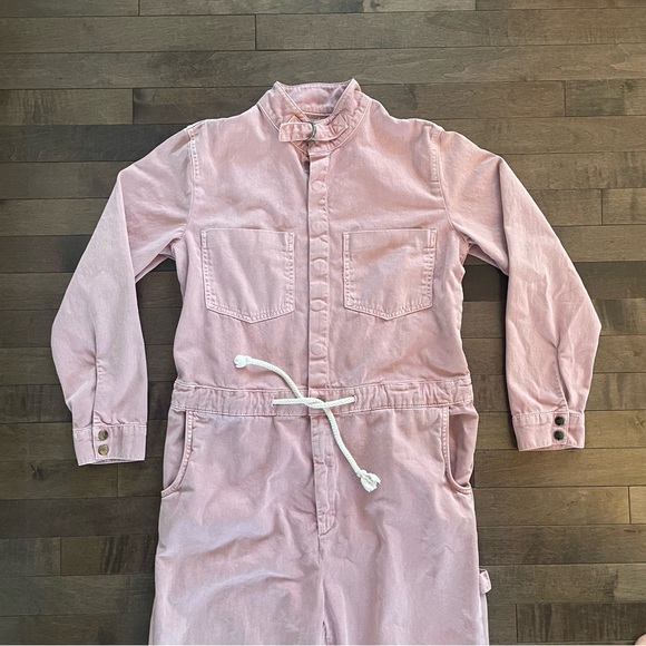 OneTeaspoon x Free People Starship Pink Utility Denim Jumpsuit Coveralls - Picture 3 of 7